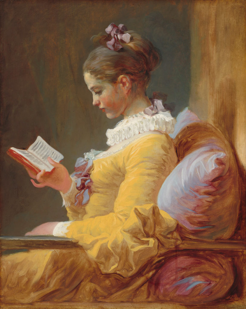 Jean Honoré Fragonard, Young Girl Reading (circa 1769). Courtesy of the National Gallery of Art, Washington, DC.