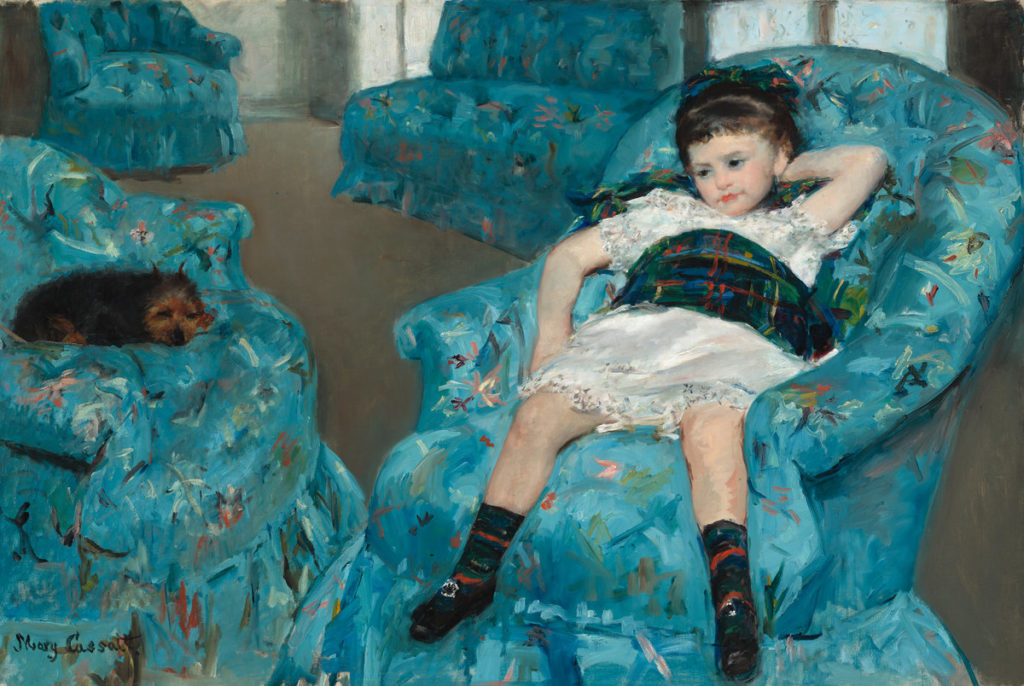 Mary Cassatt, Little Girl in a Blue Armchair (1878). Courtesy of the National Gallery of Art, Washington, DC.