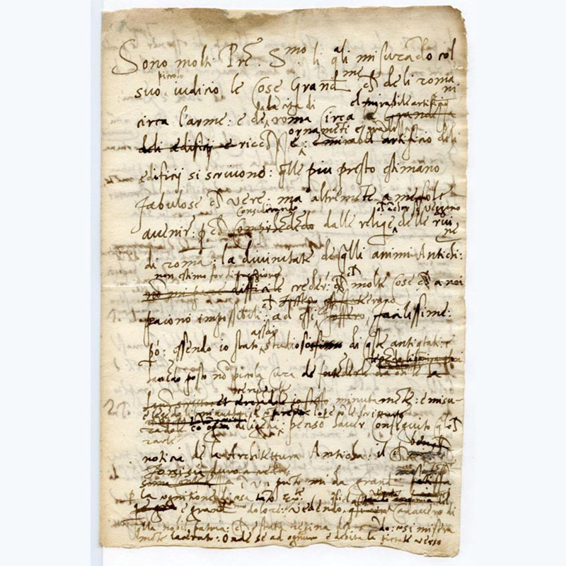 Baldassarre Castiglione, Letter to Pope Leone X (1519).