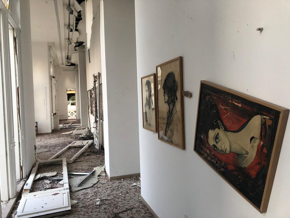 Beirut's Sursock museum suffered extensive damage from the explosion