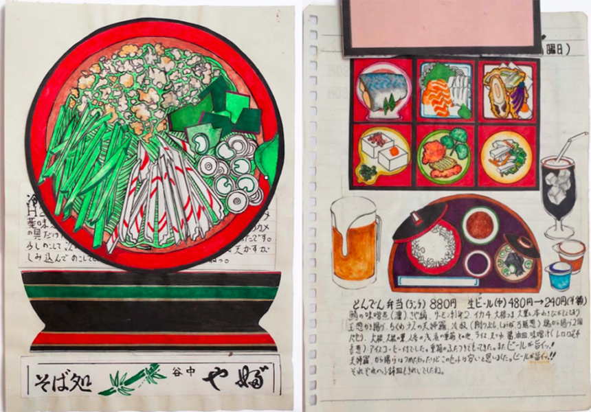 Work by Itsuo Kobayashi, who has been turning his every meal into art for 32 years. Photo courtesy of Kushino Terrace, Fukuyama, Japan.