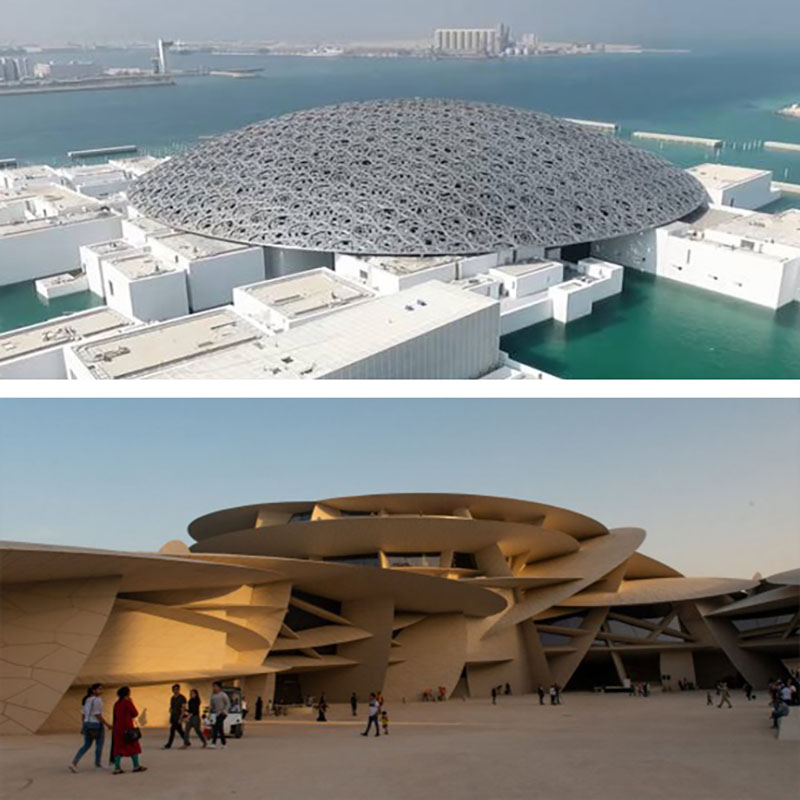موزه لوور ابوظبی و موزه ملی قطر