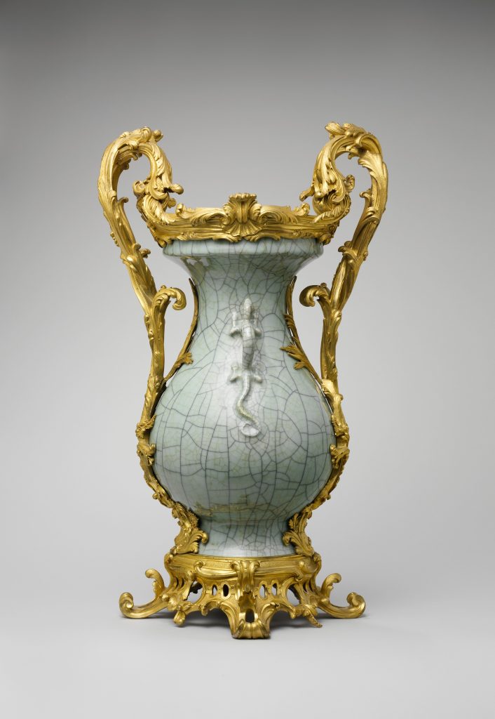 Mounted porcelain vase, Chinese with French mounts (early 18th century). Photo courtesy of the Metropolitan Museum of Art, gift of Mr. and Mrs. Charles Wrightsman, 1971.